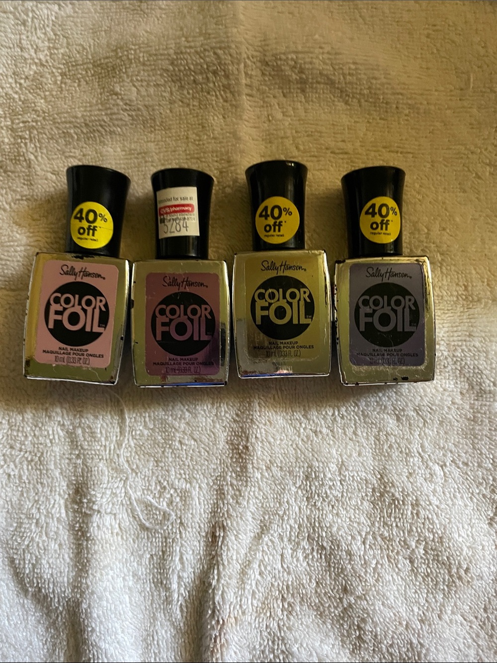 NEW-Sally Hansen Color Foil Nail Polish Set